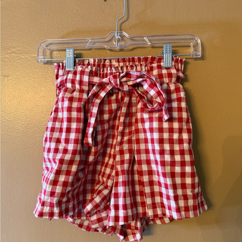 Red Gingham Women's Shorts